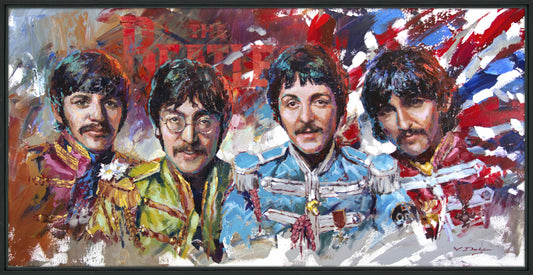 Beatles framed print by Vadim Dolgov