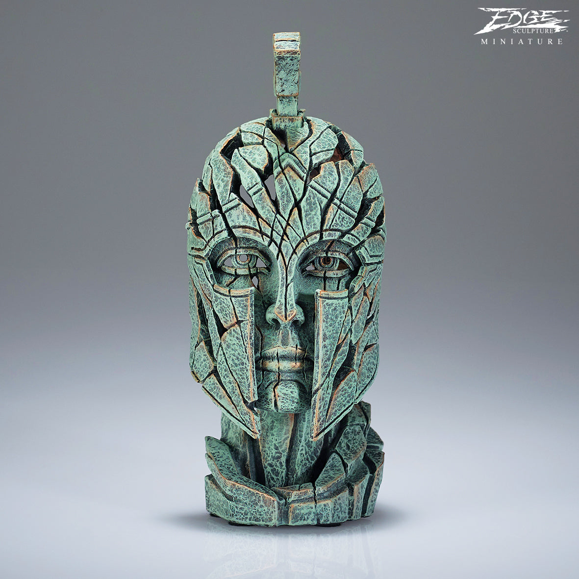 Spartan Bust Verdigris Miniature