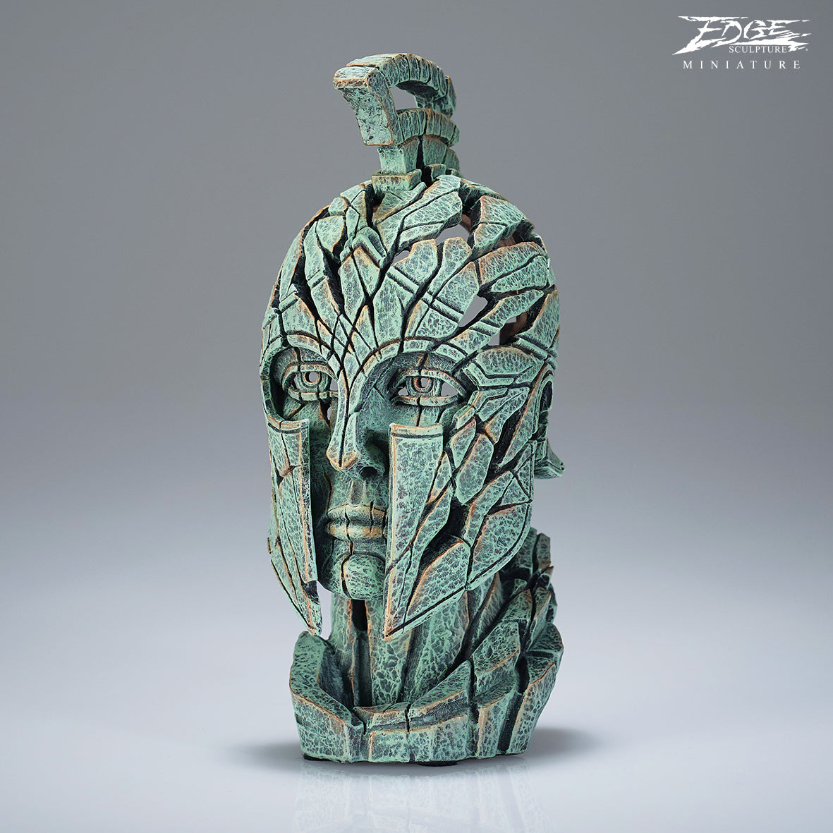 Spartan Bust Verdigris Miniature