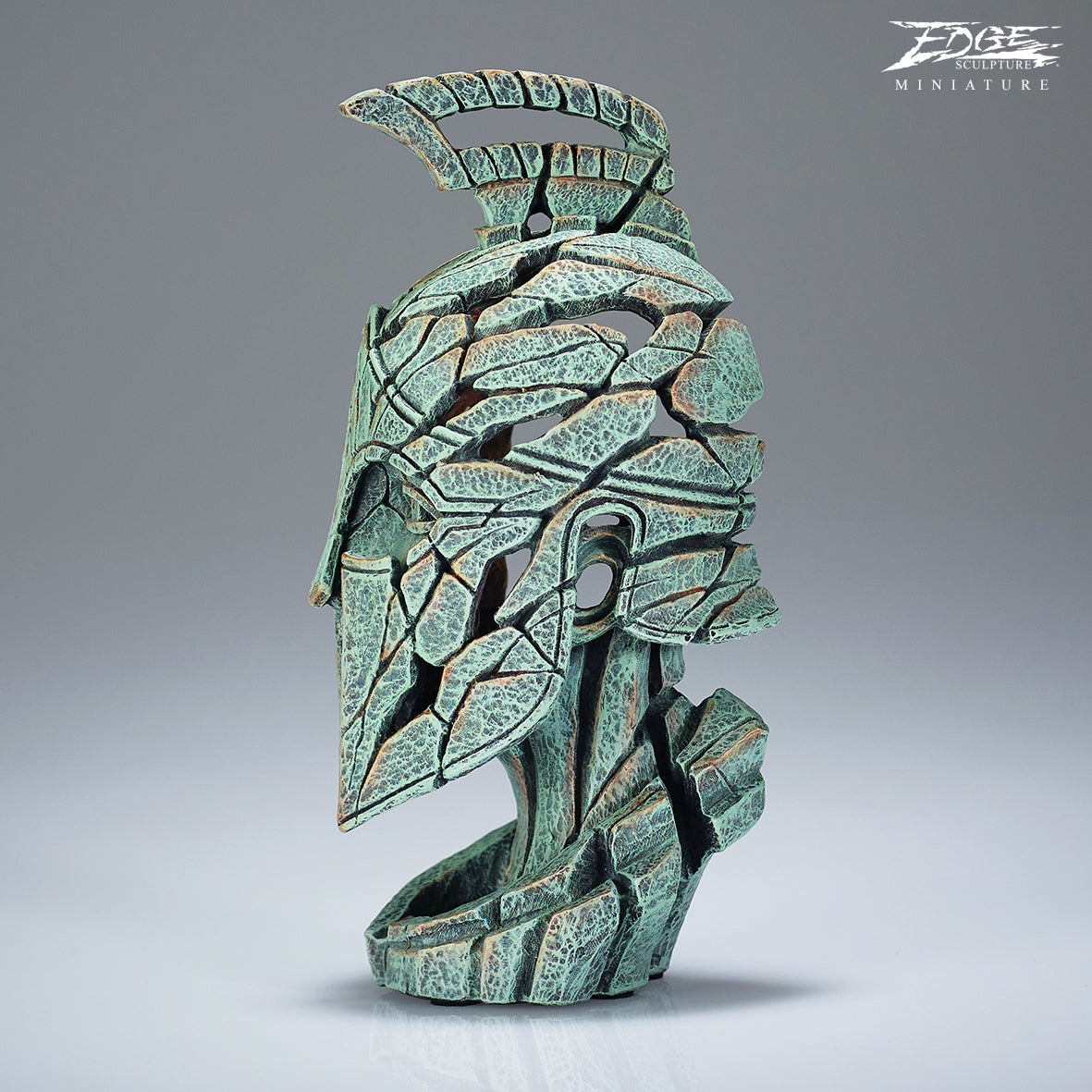 Spartan Bust Verdigris Miniature