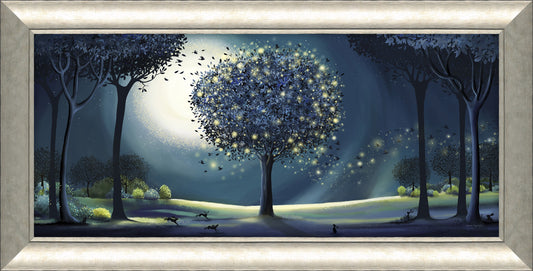 Firefly Tree framed print by Catherine Stephenson