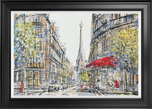 Paris Avenue framed limited edition by Nigel Cooke