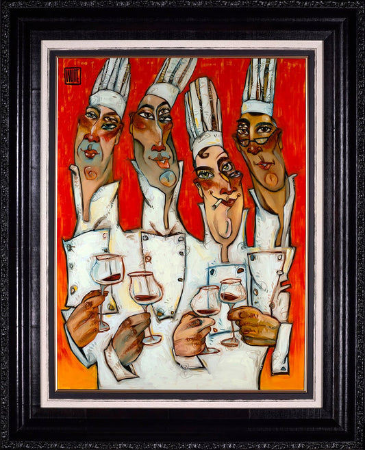 Shifty Eyed Chefs limited edition print by Todd White