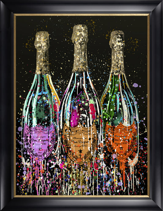 Trio of Bottles framed print by Pop and Toast