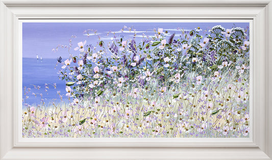 Waves of Wildflowers II original painting by Mary Shaw