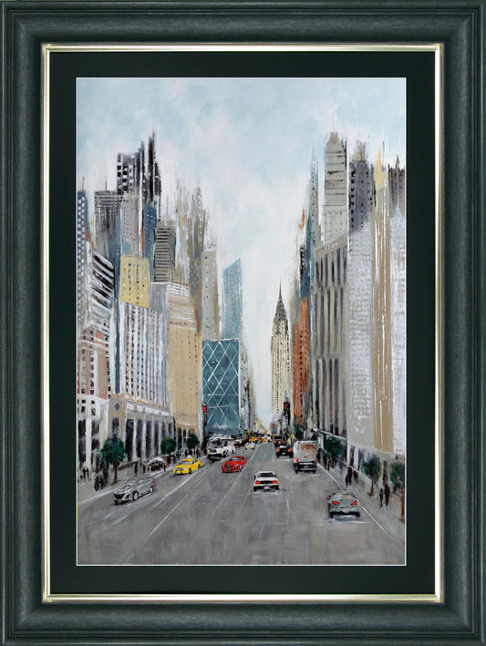 New York Vibe I framed print by Aziz Kadmiri