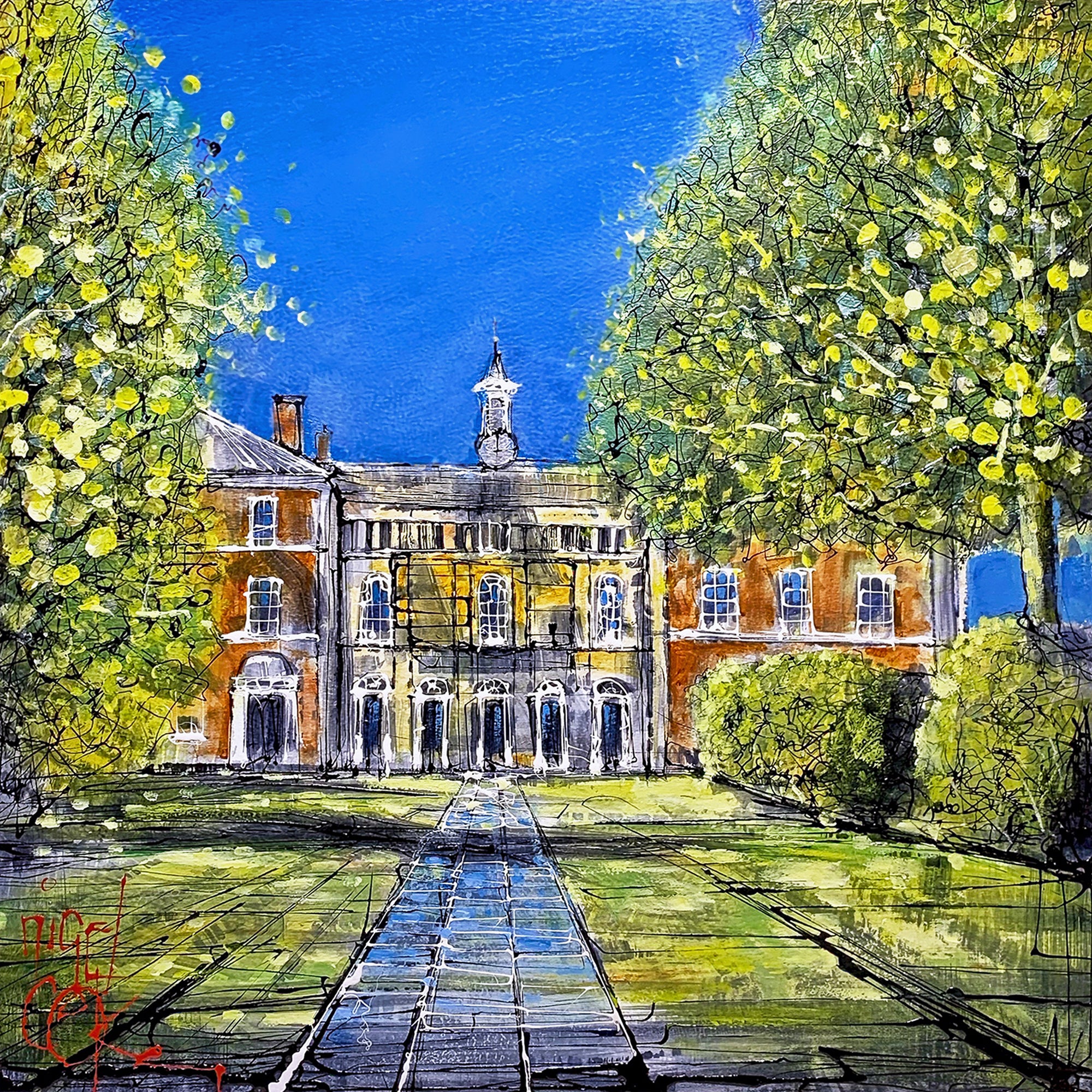 Haberdashers Adams Original Painting By Nigel Cooke – Artworx Gallery