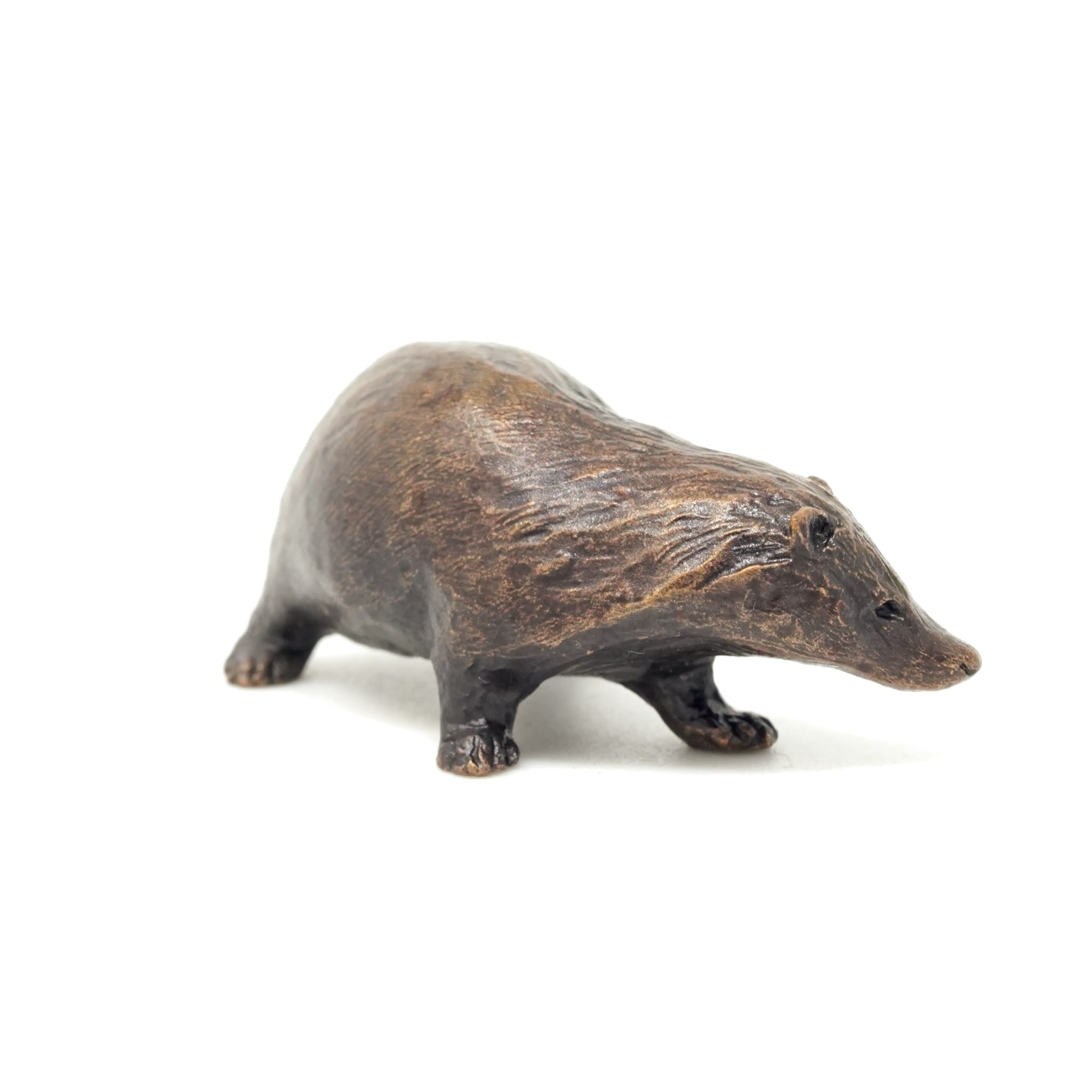 Badger Solid Bronze Miniature Sculpture from Butler and Peach – Artworx ...